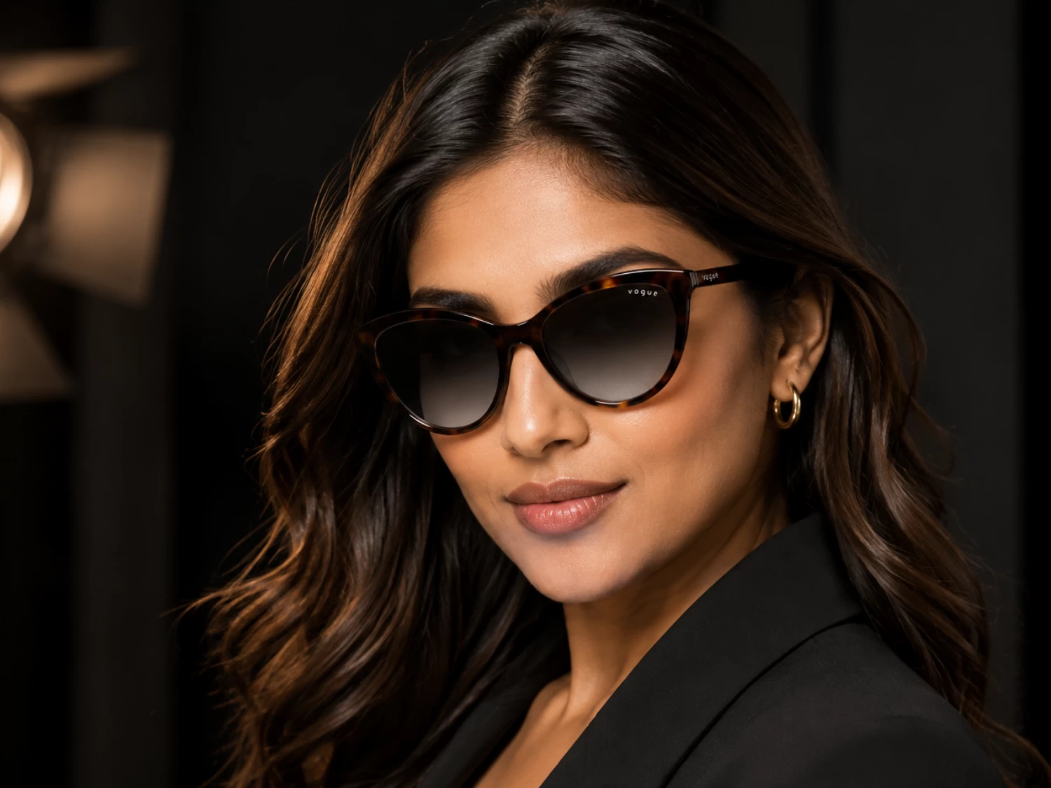 Vogue Dark Havana Tortoise Grey Gradient Cat-Eye Women Sunglass (VO 5593-S| W6568G 57)