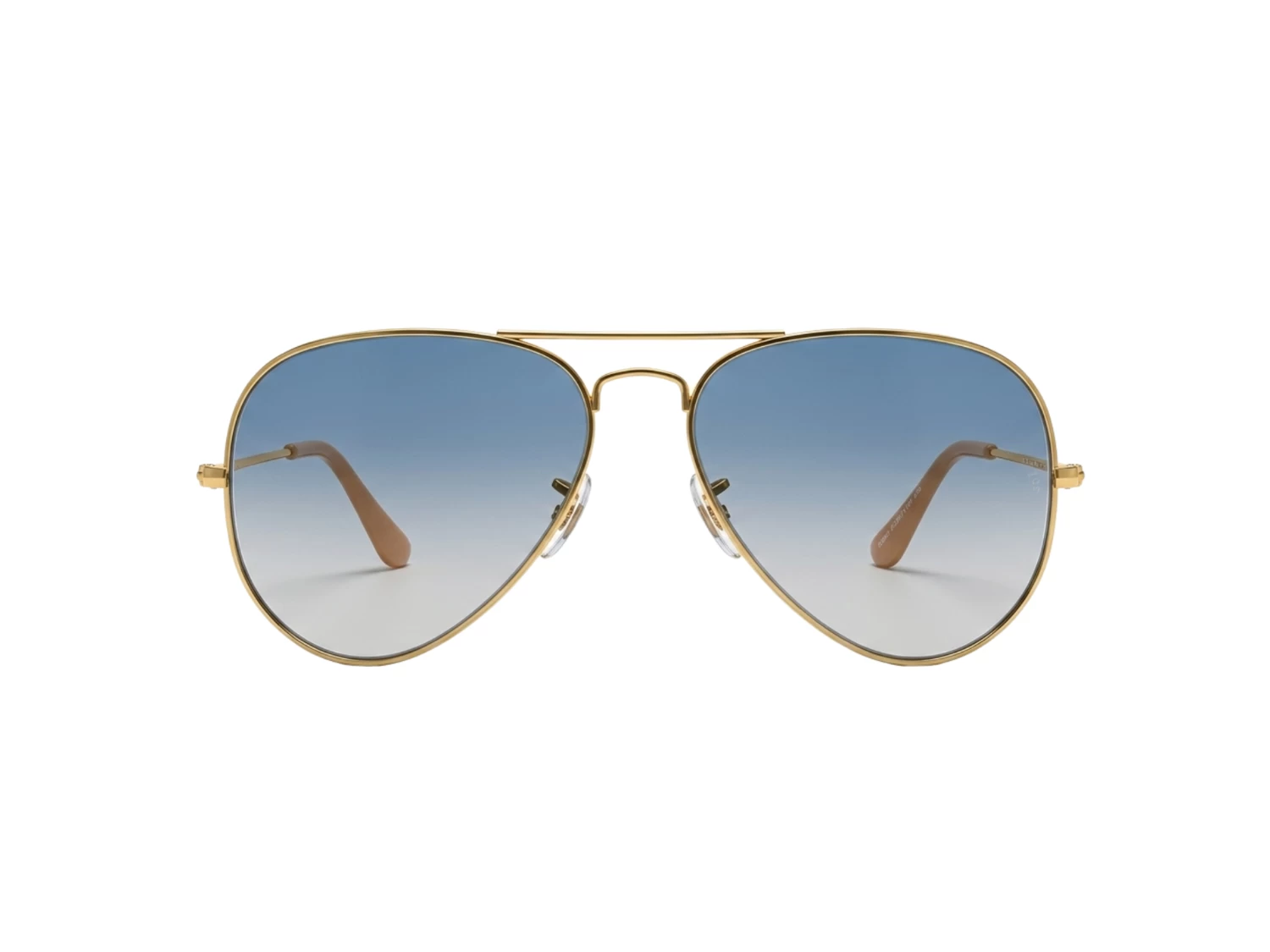 Ray Ban Clear Gradient Blue Aviator Men Sunglass (RB 3025 001/3F 58)