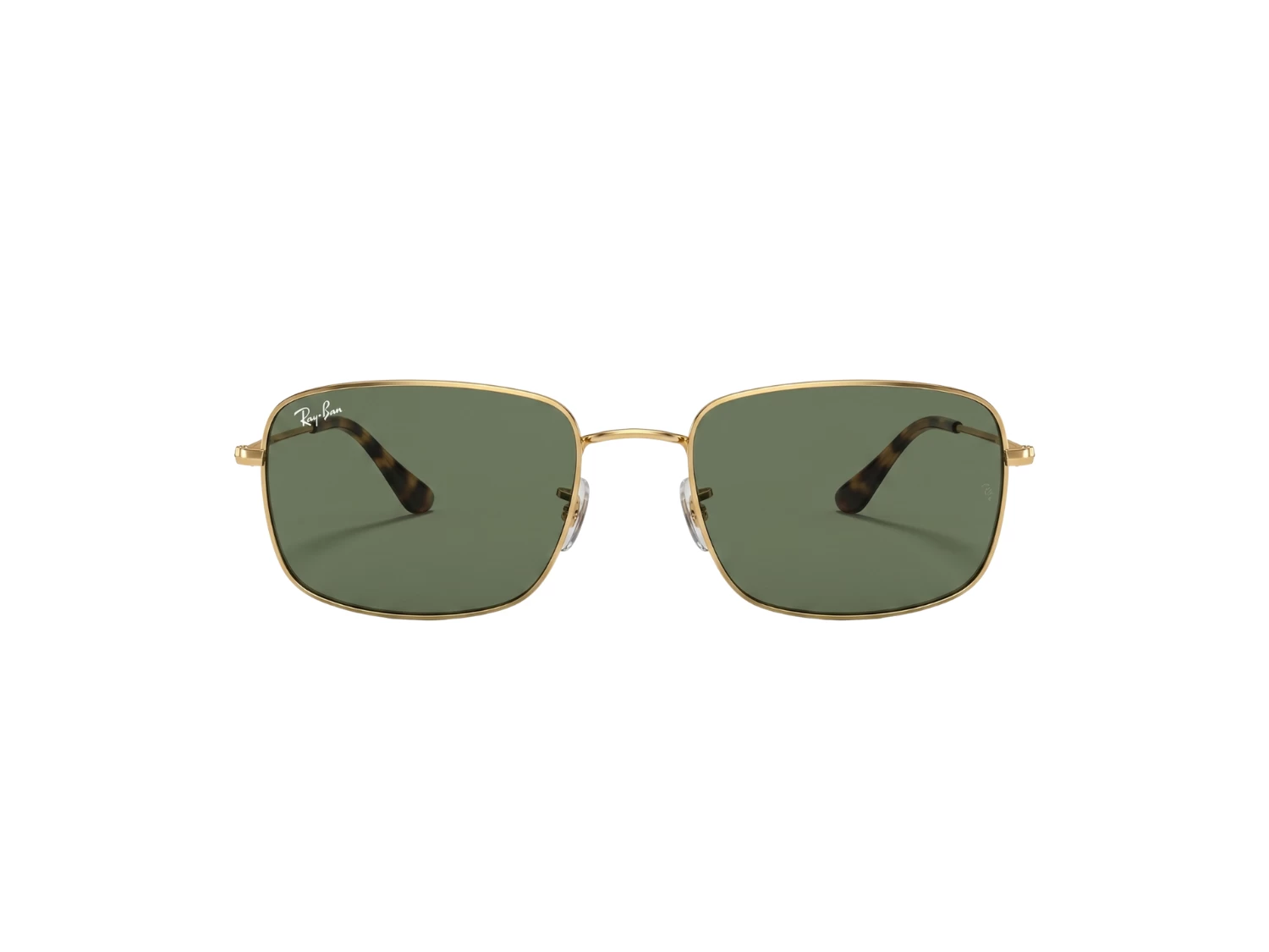 Ray Ban Green Square Unisex Sunglass (RB 3739I 001/31 54)