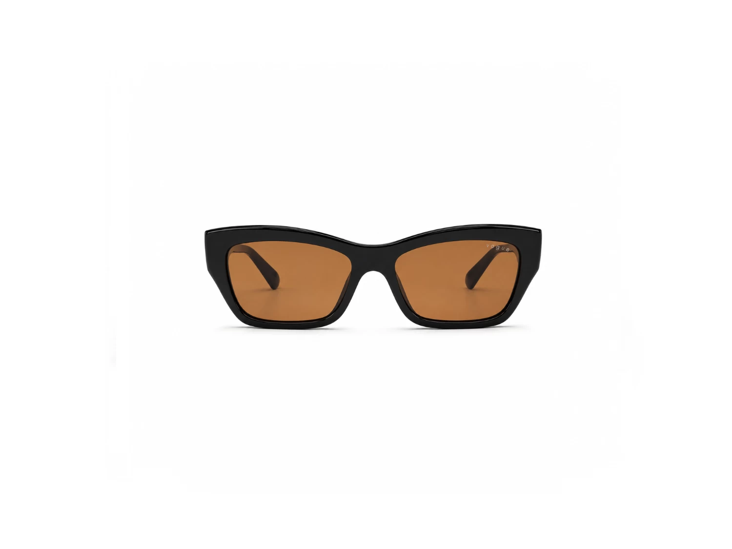 Vogue Black Brown Geometric Women Sunglass (VO5658-SU W44/73 53)