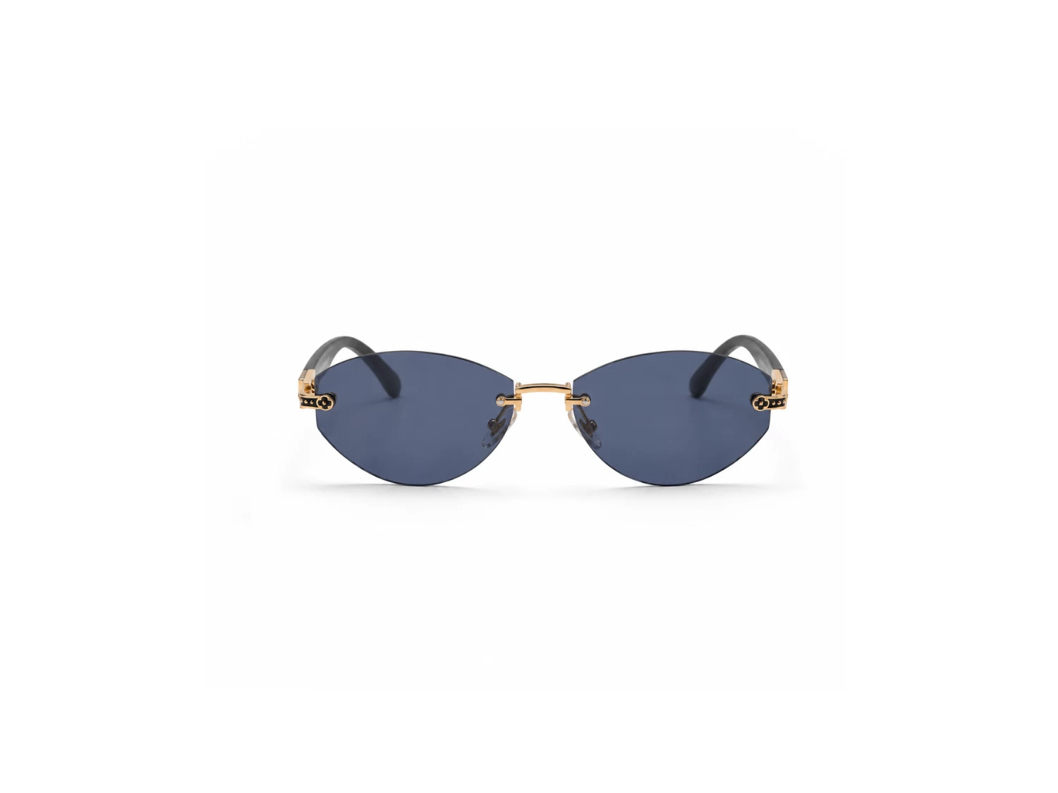 Lewis Hamilton Deep Blue Gradient  Butterfly Rimless Unisex Sunglass (58602 59 16-182)