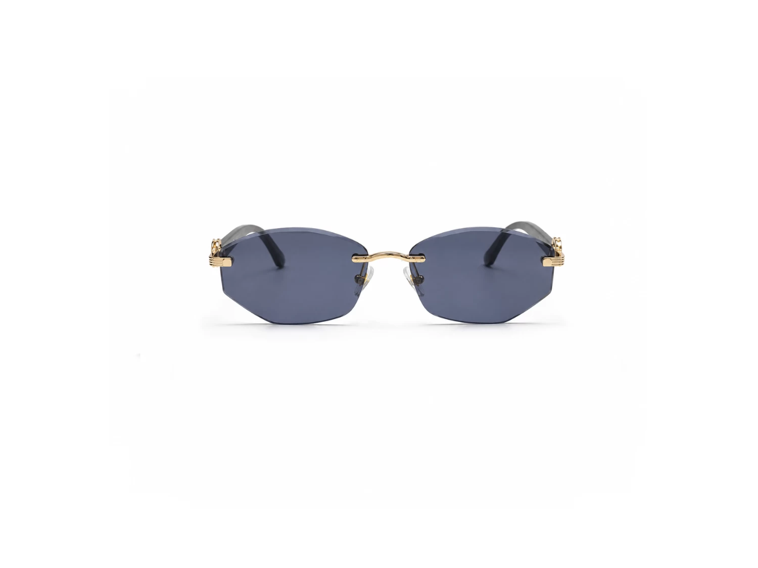 Lewis Hamilton Deep Blue Gradient Geometric Octagon Rimless Unisex Sunglass (58601 57 17-140)