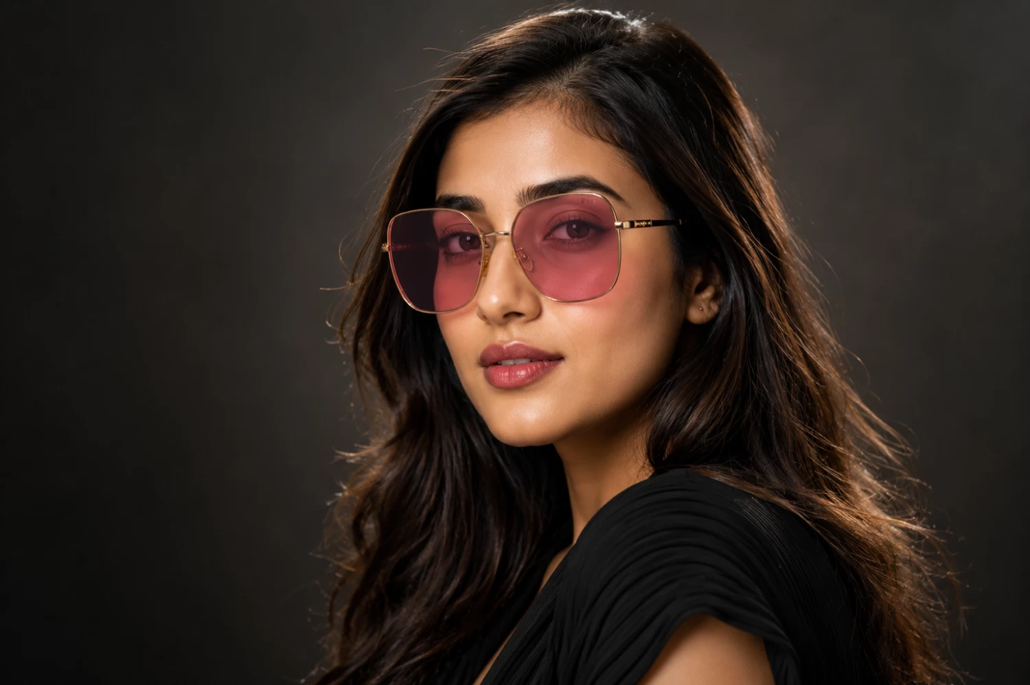 PRSR Pink Oversized Square Women Sunglass (PS7006 P 58)