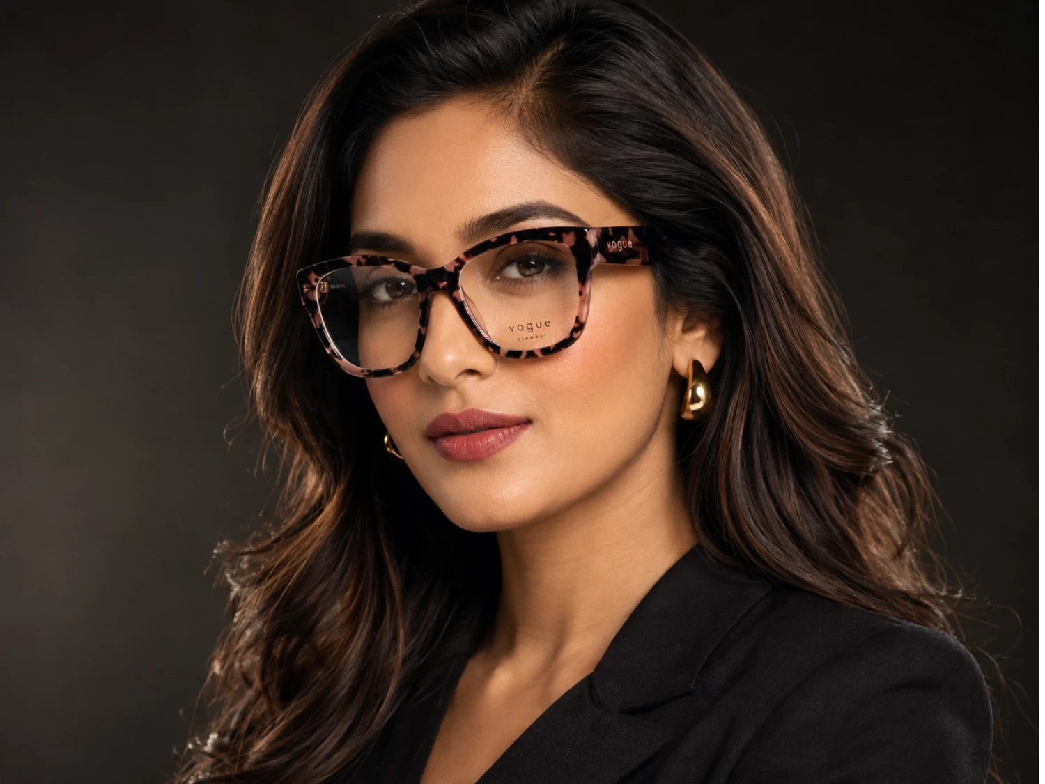Vogue Pink Tortoiseshell Square  Women Frame (VO 5605 3150 53)