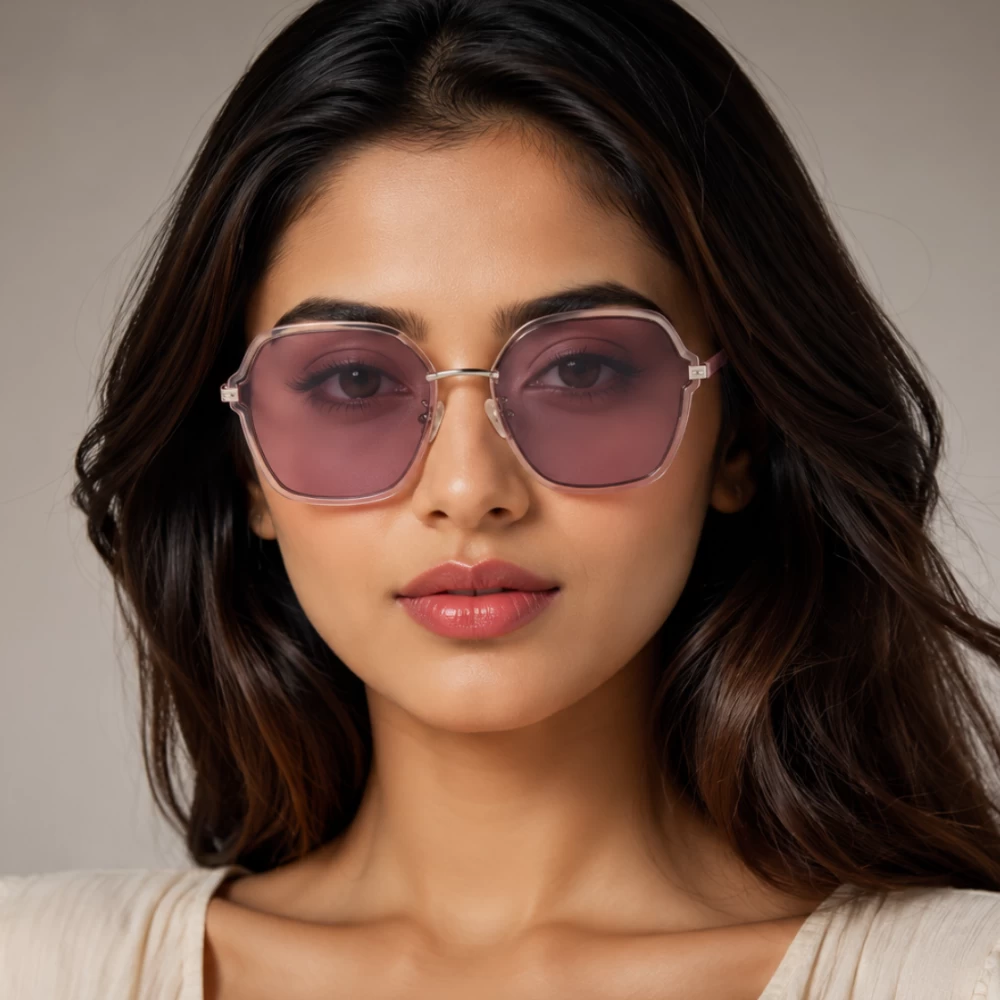 PRSR Pink Square Women Sunglass (PS1016 P 58 19 147)