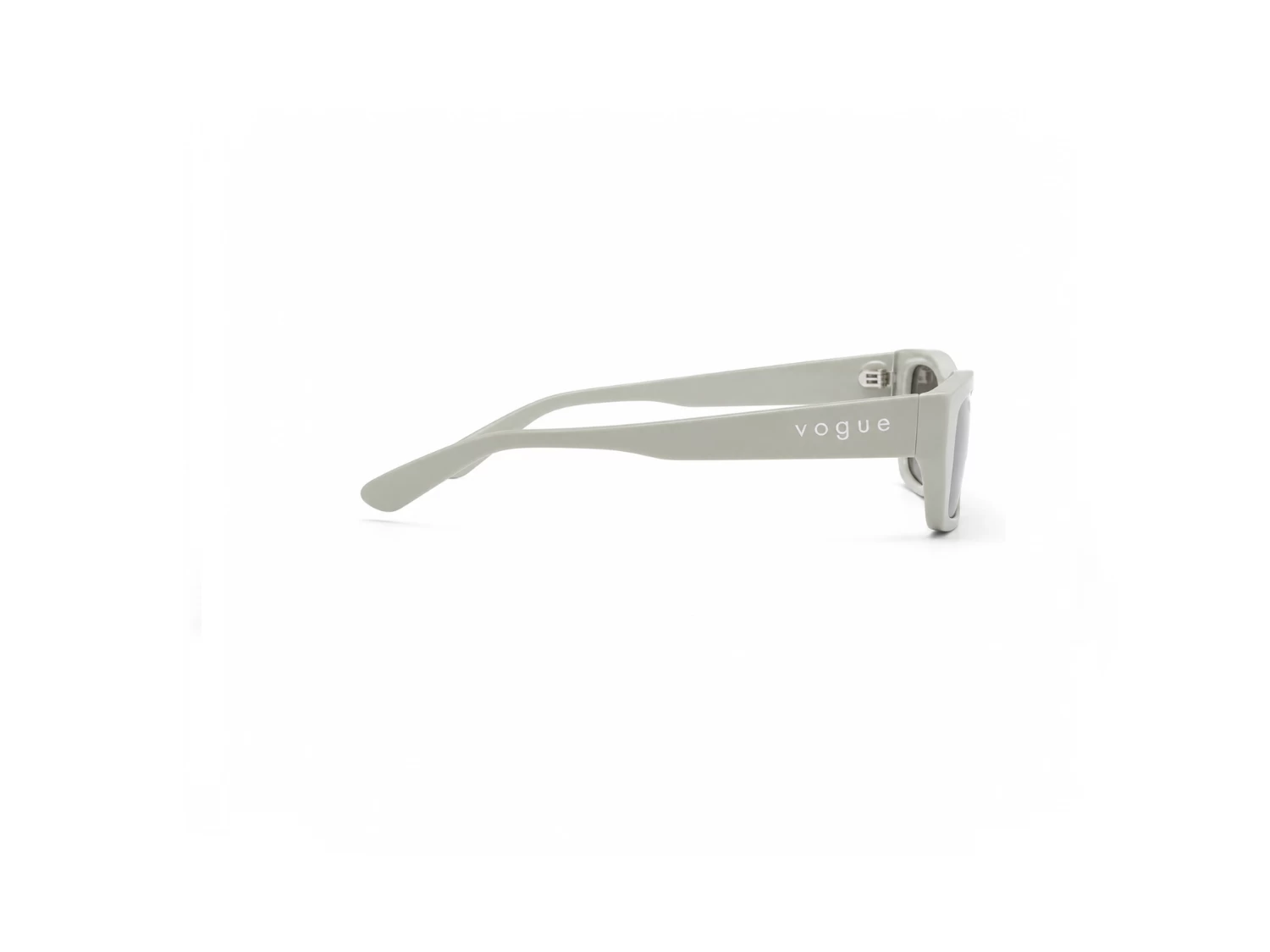 Vogue  Light Green Silver Mirror Rectangular Women Sunglass (VO 5657-SU 32436G 53)