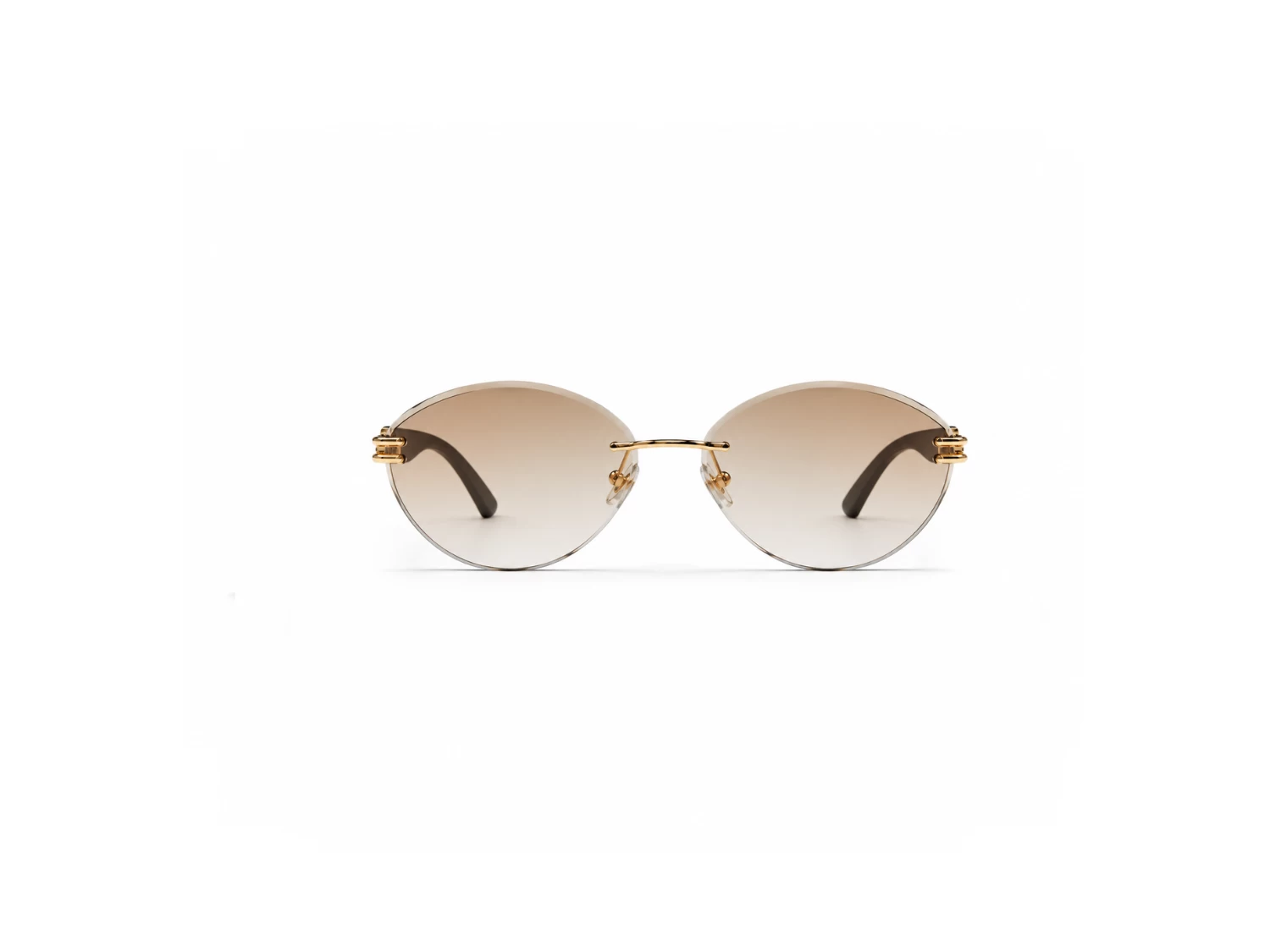 Lewis Hamilton Saddle Brown Rimless Unisex Sunglass (58600 59 17 140)